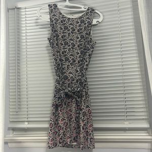 Gap blue and pink floral sheet dress